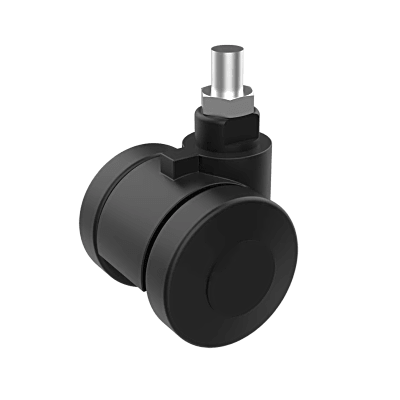 Kit de 4 Ruedas y Niveladores Para Gabinete Proline S1 Trabajo Ligero 900 lb / Material Compuesto Negro / Movilidad Interior | PS1CLKLD