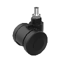 Kit de 4 Ruedas y Niveladores Para Gabinete Proline S1 Trabajo Ligero 900 lb / Material Compuesto Negro / Movilidad Interior | PS1CLKLD