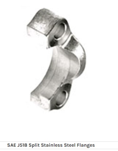 SSMEC JUEGO DE BRIDA BIPARTIDA DE 1-1/2" COD.61 PARA 3000 PSI CON O'RING Y TORNILLOSUNC, EN ACERO INOXIDABLE (AFX305U) MOD: 24-SF-2