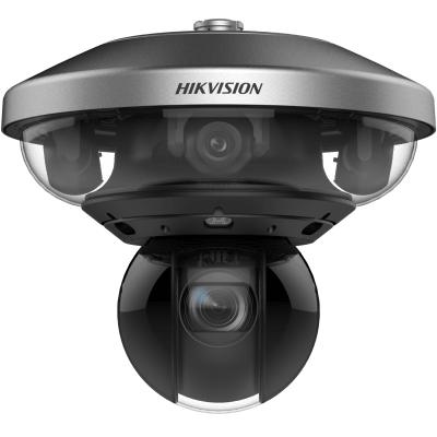 PanoVu Series / 1 PTZ 40X Zoom (4 Megapixel) + 8 Lentes 2.8 mm (360° / 32 Megapixel) / Posicionamiento 3D / Autoseguimiento 3.0 / Deep Learning / IP67 / IK10 / WDR 120 dB / Micro SD | DS-2DP7D836IXG1-LEF/432(IR)(F0)