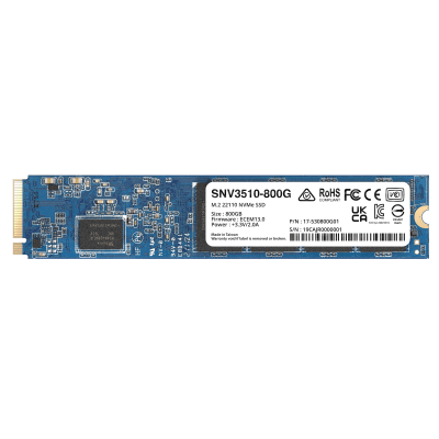 SSD NVMe M.2 SNV3410/3510 | SSD 400GB | Alto Rendimiento 400000 IOPS Lectura | Resistencia Empresarial 1022 TBW | Protección de Datos Integral | Análisis de Vida Útil | Diseñada para Sistemas Synology. | SNV3510-400G