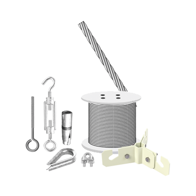 Kit  de Sujeción de Mástil de 3 Metros a Piso de Concreto. | KIT-RET-3M