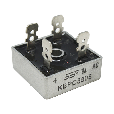 Puente de Diodos Rectificador, 35A, 800 PIV, 29 x 29 mm. | KBPC-3508