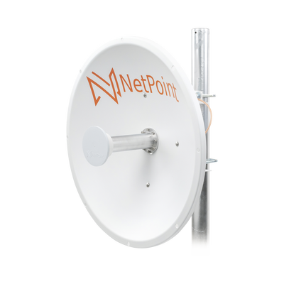 Antena Direccional de alto rendimiento / diámetro  de 60 cm / 4.9-6.4 GHz / Ganancia 30 dBi / SLANT de 45 ° y 90 ° / Ideal para 30 km / Conector N-Hembra / Montaje  y jumpers incluidos. | NP1GEN2