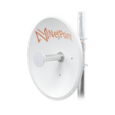 Antena Direccional de alto rendimiento / diámetro  de 60 cm / 4.9-6.4 GHz / Ganancia 30 dBi / SLANT de 45 ° y 90 ° / Ideal para 30 km / Conector N-Hembra / Montaje  y jumpers incluidos. | NP1GEN2