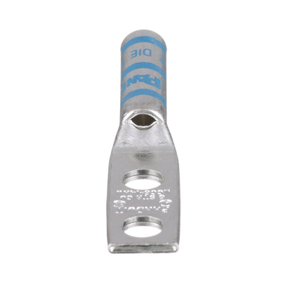 Terminal Doble Ojillo para Cable 6 AWG, Orificio 1/4, Distancia de 16mm entre orificios. 1 Pieza | LCC6-14AW-L