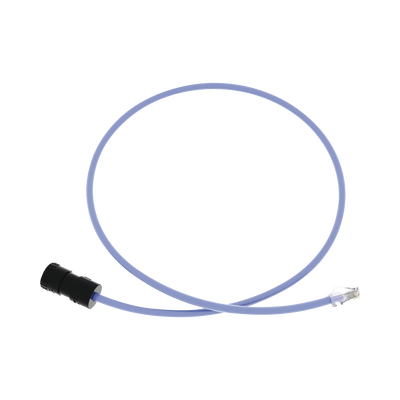 Cable de Conexión en Campo Jack a Plug RJ45, Categoría 6A, CMP (Plenum), 1 Metro (3.28 Pies), Color Azul | FC-ICCP1MBU