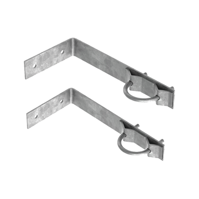 Juego de 2 Herrajes de Pared para Sujeción de Mástil (1-1/4" a 2") | SMR-PH