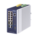Switch Industrial Administrable Capa 3, Con 8 Puertos PoE Gigabit 802.3bt, 2 Puertos SFP de 1 G / 2.5 G, 2 Puertos SFP 10 G | IGS-6329-8UP2S2X