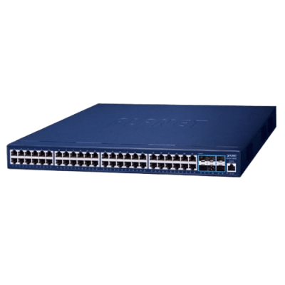 Switch Gestionado Capa 3 / 48 Puertos Gigabit + 6 Puertos 10G SFP+ / Routing IPv4/IPv6 / NMS Integrado / QoS Avanzado / Seguridad Empresarial | GS-6311-48T6X