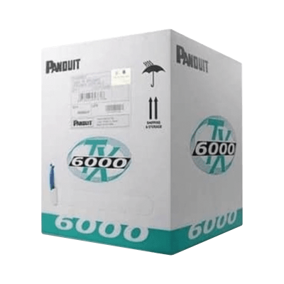 Bobina de Cable UTP 305 Metros (1000 Pies) de Cobre, TX6000™ PanNet, Reelex, Blanco, Categoría 6 Mejorado (23 AWG), LSZH (Bajo Humo, Cero Halógenos), de 4 Pares | PUL6004WH-ME