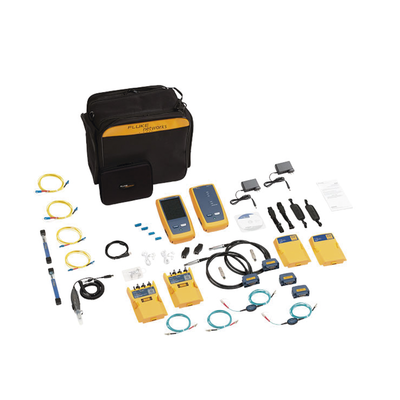 Certificador DSX-8000 para Cable de Cobre Cat5e, Cat6, Cat6A y Cat8, Con Módulos OLTS Quad CertiFiber Pro, Con WiFi Integrado y Pantalla LCD de 5.7 Pulgadas (14.48 cm), Versión Internacional | DSX2-8000QIINT