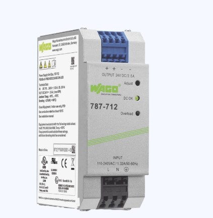 SSMELE Fuente de Alimentación / ECO / Monofásico / 24V DC / 2.5A / 60W / SELV-PELV / CAGE CLAMP® / Carril DIN Mod: 787-12