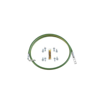 Jumper Para Aterrizar Equipos en Racks o Gabinetes, 10 AWG, Con Terminal Doblada a 45 Grados, Terminal Recta Para Equipos, 61 cm de largo | RGEJ1024PHY