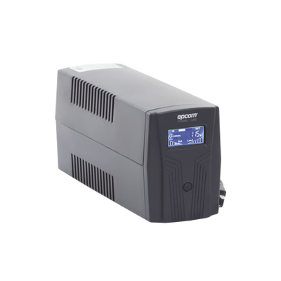 UPS de 600VA/360W / Topología Línea Interactiva / Entrada y Salida 120 Vca / Clavija NEMA 5-15P / 4 Tomas NEMA 5-15R | EPU600LCD