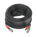 Cable Coaxial (BNC RG59) + Alimentación / SIAMES / 20 Metros (65.62 Pies) / 100% COBRE / Para Cámaras 4K / Uso Interior y Exterior | DIY-20M-HD