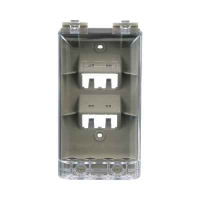 Placa de Pared Vertical, Resistente al Agua con Protección IP56, Acepta 4 Módulos Mini-Com, Color Gris | CFPWR4CIG