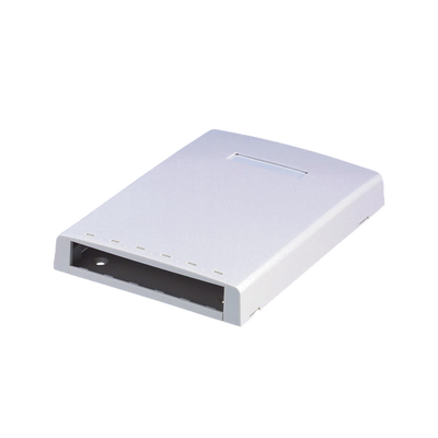 Caja de Montaje en Superficie, con Accesorio para Resguardo de Fibra Óptica, para 6 Módulos Mini-Com, Color Blanco | CBXF6WH-AY