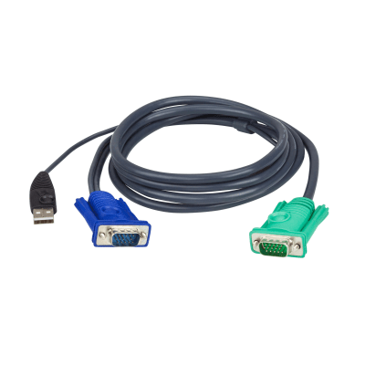 Cable KVM | USB con SPHD | 3 en 1 | De 3 m | 2L-5203U