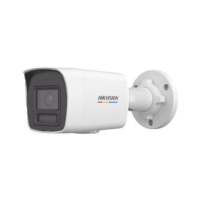[Dual Light + ColorVu] Bala IP 4 Megapixel / Lente 2.8 mm / 30 mts IR + 30 mts Luz Blanca / Micrófono Integrado / ACUSENSE Lite / Exterior IP67 / dWDR / PoE / Micro SD | DS-2CD1047G2H-LIUF