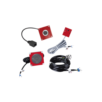 KIT de Accesorios para el modelo PA2F, incluye cámara, micrófono, parlante y botón, múltiples aplicaciones | PA2FKIT