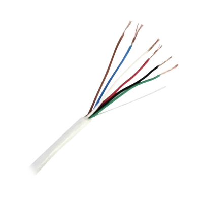 Bobina de Cable de 152 Metros (500 Pies) de 6 x 20 AWG / Blindado / Color Blanco / Aplicaciones en Control de Acceso, Audio e Instrumentación | 92-62