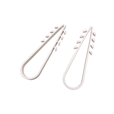 Bolsa con 100 clips sujetadores de plástico para cables de 11 a 19 mm. Ideales para instalaciones en pared, brindan sujeción firme y segura. | LPHOLD18