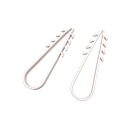 Bolsa con 100 clips sujetadores de plástico para cables de 11 a 19 mm. Ideales para instalaciones en pared, brindan sujeción firme y segura. | LPHOLD18
