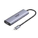Hub USB-C 6 en 1 / HDMI 4K@60Hz / 2x USB-A 3.2 Gen 2 (10 Gbps) / 2x USB-C 3.2 (10 Gbps) / PD 100W / Compatibilidad Universal / Driver-Free / Aluminio | 35999