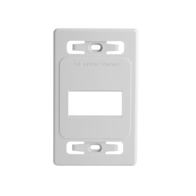 Placa de Pared Modular MAX, de 3 Salidas, Color Blanco, Versión Bulk (Sin Empaque Individual) | MX-FP-S-03-02B