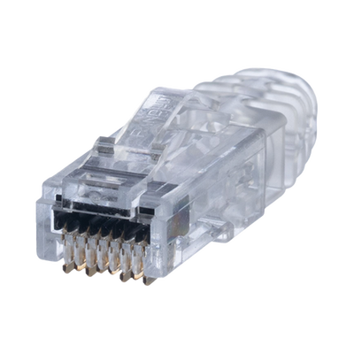 Plug RJ45 Cat6 de 3 Piezas, Para Cable UTP de Calibre 23-24 AWG, Chapado en Oro de 50 micras, Paquete de 100 Piezas | SP688E-C