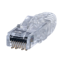 Plug RJ45 Cat6 de 3 Piezas, Para Cable UTP de Calibre 23-24 AWG, Chapado en Oro de 50 micras, Paquete de 100 Piezas | SP688E-C