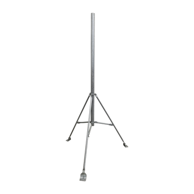 Mástil de 2" x 1.5 metros con Tripie para Instalación en losa. Acero Galvanizado en Caliente. | SM-TR1.5