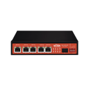 Controlador Solar de 15A con Switch PoE /  1 Puertos Gigabit PoE 802.3 bt / 2 Puertos PoE 802.3 af/at / 2 Puertos PoE Pasivo 24/48 Vcc / 1 Puerto SFP / No administrable | WI-PS306GF-UPS-15A