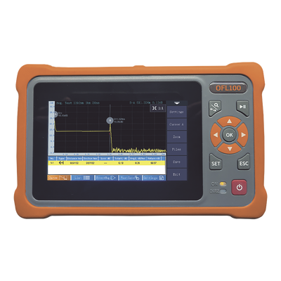 OTDR Monomodo para Pruebas en Enlaces de Fibra Óptica, Longitudes de Onda 1310 y 1550 nm, Entrada SC/APC | OFL100