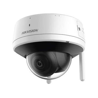 Domo IP 4 Megapixel / Lente 2.8 mm / 30 mts IR / Exterior IP66 / Wi-Fi / WDR 120 dB / Soporta Micro SD / H.265+ / Micrófono y Bocina Interconstruido | DS-2CV2141G2-IDW(E)