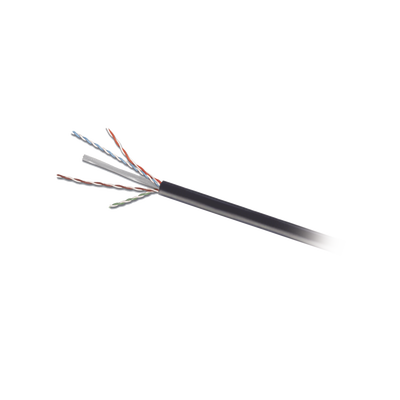 Bobina de Cable UTP de 4 Pares, Para Exterior con Gel, Cat6 (23 AWG), Industrial para Climas Extremos, Enterrado Directo, Color Negro, 305 Metros (1000 Pies) | 9C6O4-E2-01-R1A
