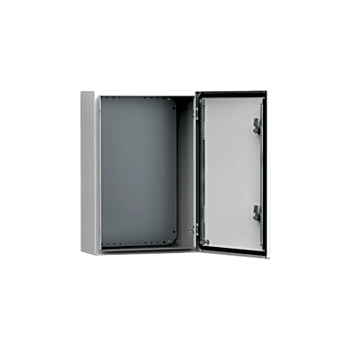 Gabinete de Uso Exterior MAS 500 x 400 x 210 mm NEMA 4/12/13; IP66; IK10 de Acero Dulce 1.5 mm con Platina de Montaje Incluida Color Gris Claro | MAS0504021R5