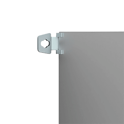 Soporte de Montaje en Pared para Gabinetes NEMA / Brackets Externos AW / Acero Suave Zincado 3 mm / 36x76x21 mm (1.42x2.99x0.83 in) / Incluye 4 Unidades con Accesorios / Mantiene Protección NEMA / IP | AW41