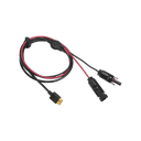 Cable 2.5 m, Negro, Calibre 12 AWG con Terminales MC4 Macho y Hebra para Terminal XT60 | LMC4XT60I2.5M