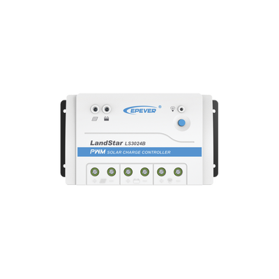 Controlador Solar de Carga y Descarga PWM 12/24V 30A, Parámetros Configurables | LS-3024-B