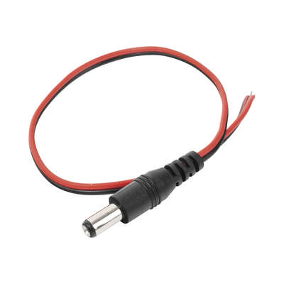 Cable con Conector Macho (Pigtail) / Alimentación para Vcc con Puntas Libres / Polarizado / Largo 22 cm (8.66 Pulgadas) / Calibre 22AWG. | DC-CORD