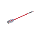 Cable de Parcheo TX6, UTP Cat6, Diámetro Reducido (28AWG), Color Rojo, 7.62 Metros (25 Pies) | UTP28SP25RD