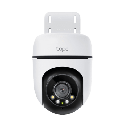 Cámara de Seguridad PTZ Exterior Wi-Fi / 2K 3 Megapixel (2304×1296) / 360° Panorámica Horizontal + 130° Vertical / Seguimiento Inteligente de Movimiento / Visión Nocturna a Color / IP65 / Compatible Alexa y Google Home | TAPOC510W