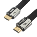 Cable HDMI de 1 Metro (3.28 Pies) | Alta Definición | Versión 2.0 | Alta Velocidad 18Gbps | 4K@60Hz | Conectores Chapados en Oro | Tipo Plano | EP-PH-4K-1M