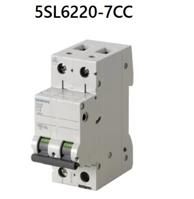 SSMELE INT TERMOMAG P/RIEL 2P 20A C 6kA 440VAC 60VDC MOD: 5SL6220-7CC
