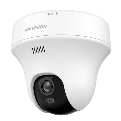 Turret PT IP 5 Megapixel (3K) Megapixel / Lente 2.8 mm / Dual Light (10 mts IR + 10 mts Luz Blanca) / Wi-Fi 6 / Interior / ACUSENSE / dWDR  / H.265 / Audio Bidireccional (Micrófono y Bocina) / 5 VCD | DS-2CFWQ5