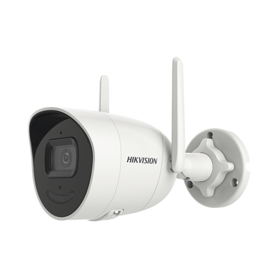 Bala IP 2 Megapixel / Lente 2.8 mm / 30 mts IR / Exterior IP66 / Wi-Fi / ACUSENSE Lite / WDR 80 dB / H.265+ / Micrófono y Bocina Interconstruido / Micro SD / Se Conecta Directo a la App de Hik-Connect | DS-2CV2021G2-IDW(W)