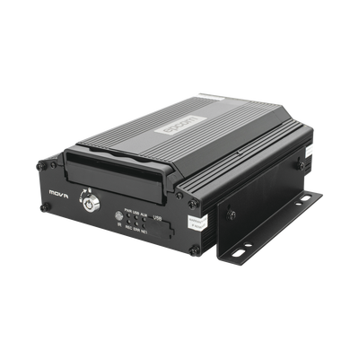 DVR Móvil / Multiplataforma / 4 Canales AHD 2 Megapixel / Almacenamiento en HDD / H.265 / Chip IA Embebido / Soporta 4G / WiFi / GPS | XMR401NAHDS