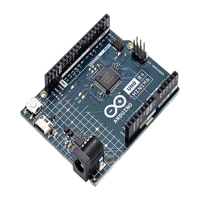 Placa Desarrollo Arduino UNO R4 Minima / Microcontrolador Renesas RA4M1 32-bit Cortex-M4 / 48 MHz / 256 kB Flash / 32 kB SRAM / 14 Digital I/O / 6 Analog Inputs / USB-C / Compatible con Shields UNO | ABX-00080